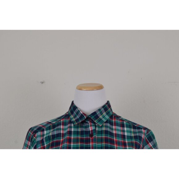 Vintage 90s Plaid Button Down Blouse - Picture 9 of 9
